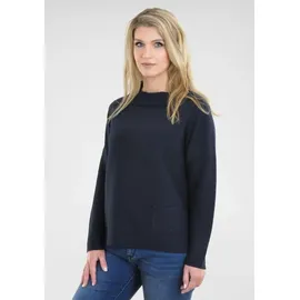NAVIGAZIONE Stehkragenpullover in Boxy-Form Blau 52
