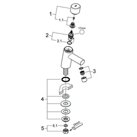 Grohe Concetto XS-Size Standventil chrom 32207001