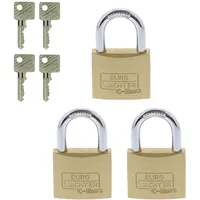 Burg Wächter Vorhangschloss-Set Trio 222 40 SB