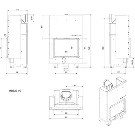 AZURA HOME DESIGN Kratki MBZ 13 Stahl Schwarz