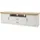 maison bleue Xanten Lowboard 198x63x52 cm Weiß MDF, Spanplatte, Melamin, Holzwerkstoff