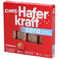 CORNY Haferkraft zero Erdbeere Müsliriegel 4 Riegel