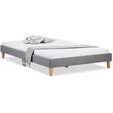 Homestyle4u Polsterbett 140 x 200 cm Grau