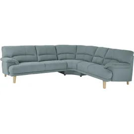 TRENDMANUFAKTUR Polsterecke TRENDMANUFAKTUR "Cecilia, italienisches Designsprache, modern und komfortabel, L-Form", grün (mint), B:280cm H:87cm T:240cm, Sofas, toller Sitzkomfort und bequeme Armlehnen