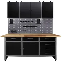 Ondis24 Lochwand Metall 160 cm grau ohne Bestückung