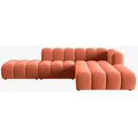 Micadoni Ecksofa, Koralle, Textil, 5-Sitzer, L-Form, 299x177 cm, Hergestellt in Europa, Wohnzimmer, Sofas & Couches, Wohnlandschaften, Ecksofas
