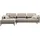 creation by rolf benz Eckcouch Chenille L-Form 3-Sitzer Beige