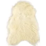 KUHFELL online & NOMAD Fellteppich ECHTES ISLAND LAMMFELL LANGWOLLIG SCHAFFELL TEPPICH XL IN DIV. FARBEN weiß 120 cm