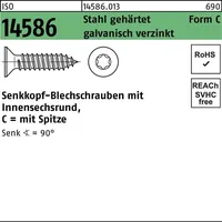 Industrial Quality Supplies ISO 14586 Form CE Senkkopf-Blechschraube VG