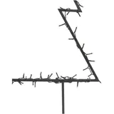 vidaXL Weihnachtsbaum Schwarz 60 cm