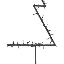 vidaXL Weihnachtsbaum Schwarz 60 cm