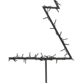 vidaXL Weihnachtsbaum Schwarz 60 cm