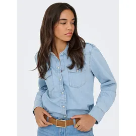 Only Jeansbluse light blau denim XS