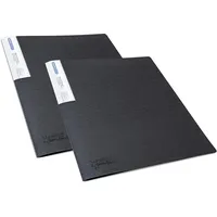 Rapesco 1643 Sichtbuch mit Antibakteriellem Schutz, 20 Hüllen, Schwarz,