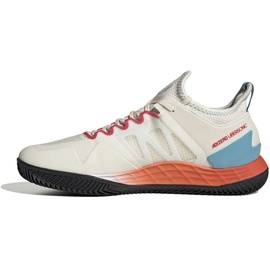 adidas Herren Adizero Ubersonic 4 M Clay Sneaker, Chalk White/Silver met./preloved Blue, 45 1/3 EU