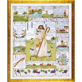 Design Works Crafts Kreuzstich Stickpackung Psalm 23, Zählmuster