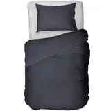 Kayori Bettwäsche Senju, Mako-Satin, 2 teilig, 100% Mako Satin blau