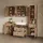livinity® Waschbeckenunterschrank 2 Auszüge 70 x 63 x 45,1 cm Braun