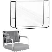 Transparente Quadratische Friseurstuhl Stuhllehnenbezüge, Friseurstuhlbezug, Breit, Transparent, PVC Für Salonstühle, Die Vor Flecken, Kratzern Und Öl Schützen, Stuhlhussen Für Friseursalons