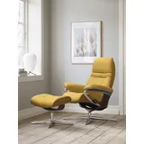 Stressless Stressless® Relaxsessel »Sunrise«, mit Cross Base, Größe S, M & L, Holzakzent Braun, gelb