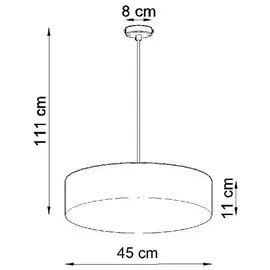 LEDKIA Arena 3-flg. 45 cm rund grau