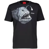 Hugo T-Shirt 'Dibeach', - Schwarz,Weiß - M