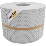 zaunzu® Doppelstabmattenzaun 50 m x 19 cm Lichtgrau/Metall