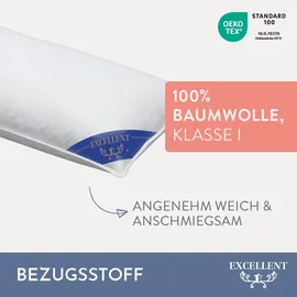 Excellent 3-Kammer-Kopfkissen Venedig 40 x 60 cm Weiß