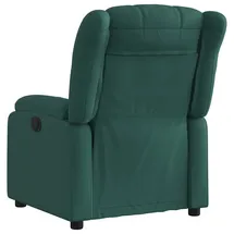 vidaXL Relaxsessel Dunkelgrün Stoff 92 x 98 x 0 cm Grün mit Liegeposition