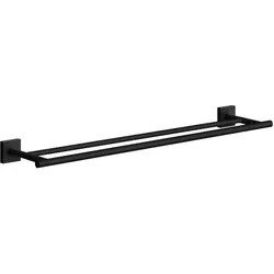 Smedbo House Doppelte Handtuchstange##Schwarz RB3364