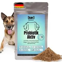 kaer basic Probiotik Aktiv für Hunde - mit lebenden Darmbakterien zur Darmsanierung & Aufbaukur bei Durchfall, Kotfressen, Blähungen & nach Antibiotika/Wurmkur - 200g Pulver
