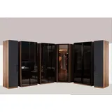 aea Eckschrank 222,5 x 219 x 63 cm Braun