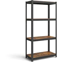 Songmics Schwerlastregal Holzwerkstoff 80 x 160 cm braun/schwarz