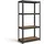 Songmics Schwerlastregal Holzwerkstoff 80 x 160 cm braun/schwarz