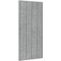 vidaXL Dachpaneel 12 Stk. 100 x 45 cm verzinkter Stahl silber