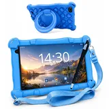 AngelTech Kinder-Tablet Slim – 7 Zoll - 3GB RAM + 4GB Virtual RAM - 64 + 64GB Speicher (Blau)