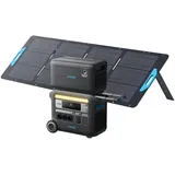 Anker SOLIX F2000 tragbare Powerstation mit 531 Solarpanel und 760 Zusatzakku, Powerhouse 767 mit 200W Solarpanel, 4096Wh LiFePO4 Batterie, GaNPrime Powerhouse Solargenerator