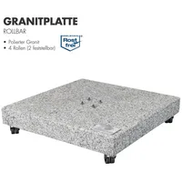 Doppler Granitplatte rollbar 80x80cm Sonnenschirmständer (85897GPZ)