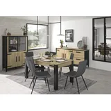 Gami Vitrine Cork 112 x 45 x 160 cm Schwarz