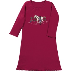 Erwin Müller, Mädchen, Pyjama, Kinder-Nachthemd, Rot, (98, 104)
