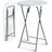 CASARIA Stehtisch Bartisch Ø 60 x 110 cm Weiß