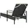 vidaXL Sonnenliege 63 x 200 x 81 cm Schwarz