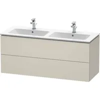 Duravit L-Cube 129x48,1x55cm, 2 Schub., wandhängend, Tau matt