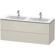Duravit L-Cube 129x48,1x55cm, 2 Schub., wandhängend, Tau matt