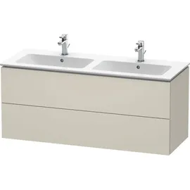 Duravit L-Cube 129x48,1x55cm, 2 Schub., wandhängend, Tau matt