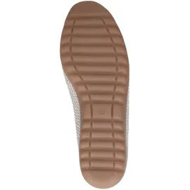 CAPRICE Ballerinas flach, Weiß (Offwhite Comb), 40