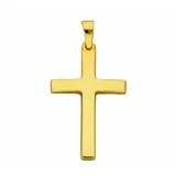 Adelia ́s Kettenanhänger Kreuzanhänger 333 Gold (8K), Goldanhänger Kreuz goldfarben