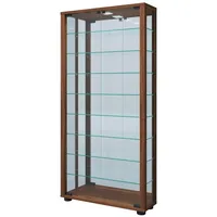 MID.YOU Hängevitrine Vitrosa ca. 59x114x18 cm Nussbaumfarb.
