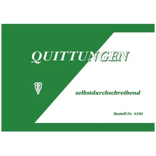 kompatible Ware Formularbuch Quittung A6 Grün