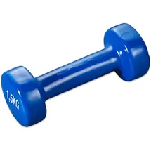 TRENDY Sport Vinyl Hantel 1,5 KG blau